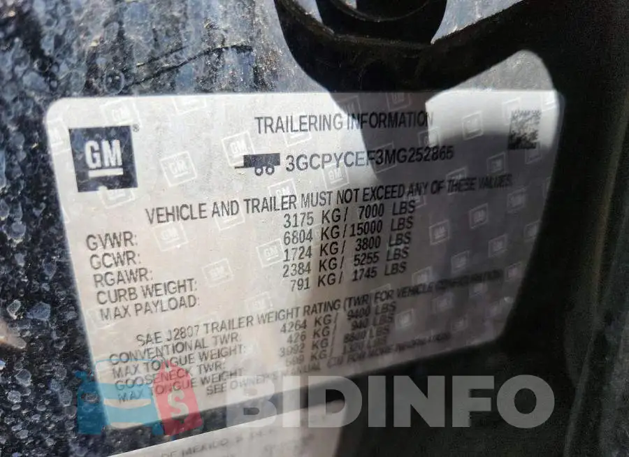 3GCPYCEF3MG252865 Photo# 12