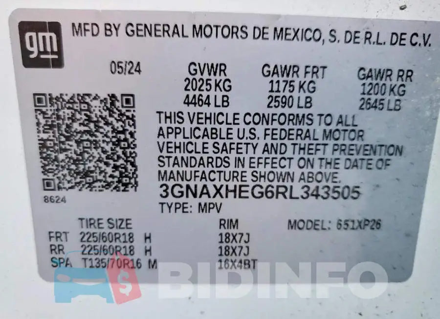 3GNAXHEG6RL343505 Photo# 13