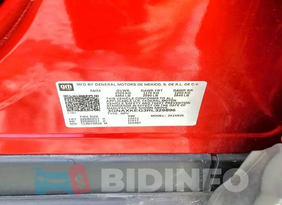 3GNAXKEG3RL329896 Photo# 13