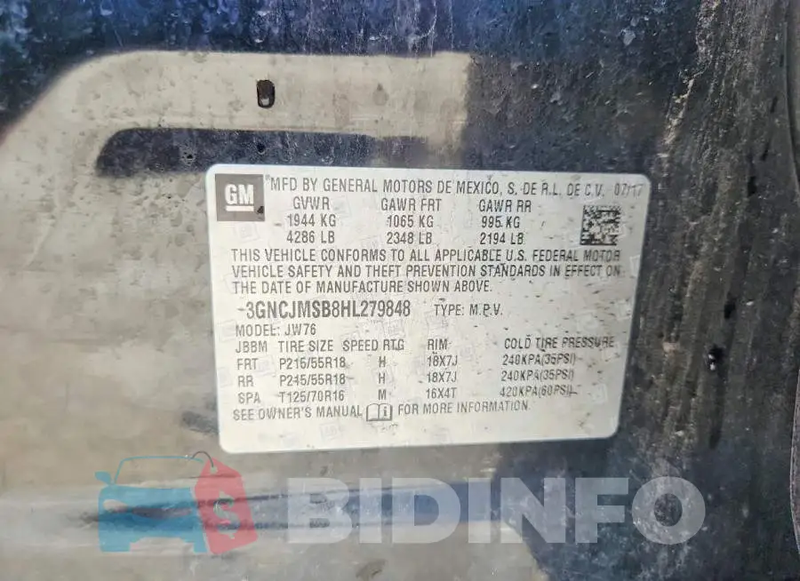 3GNCJMSB8HL279848 Photo# 12