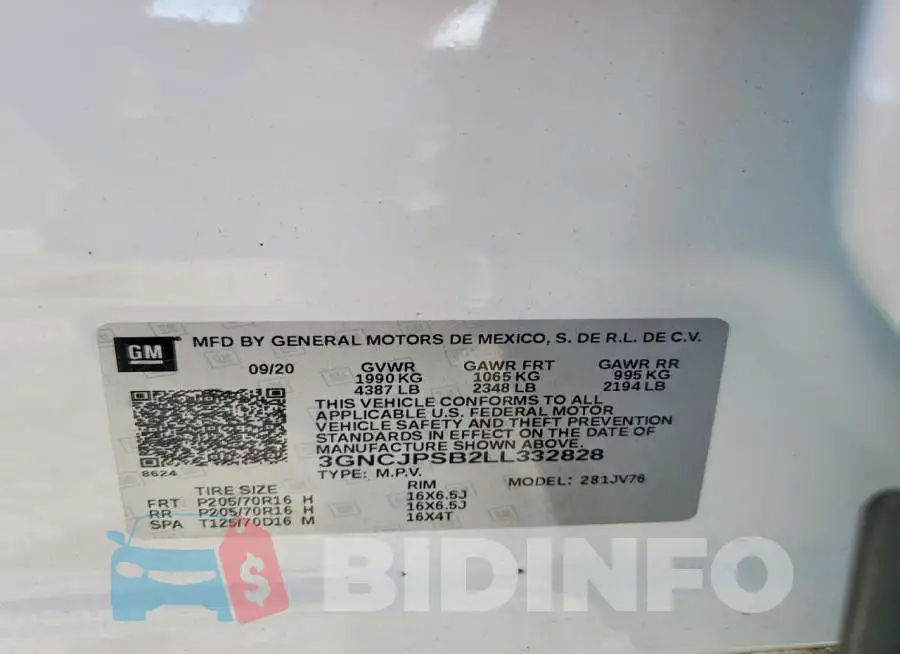 3GNCJPSB2LL332828 Photo# 13