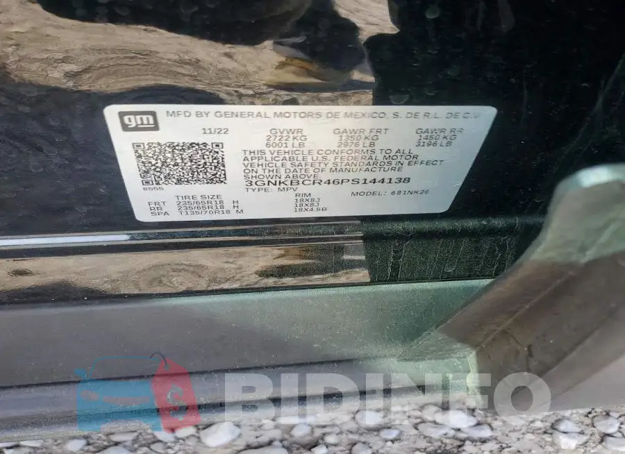 3GNKBCR46PS144138 Photo# 13