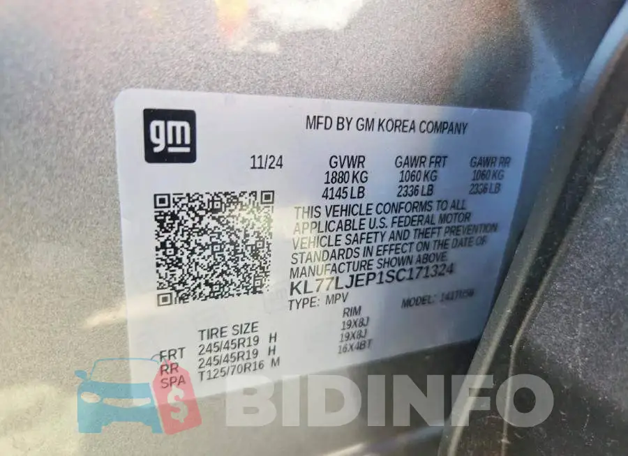 KL77LJEP1SC171324 Photo# 13