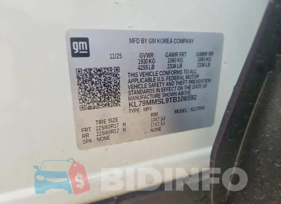 KL79MMSL9TB106592 Photo# 14