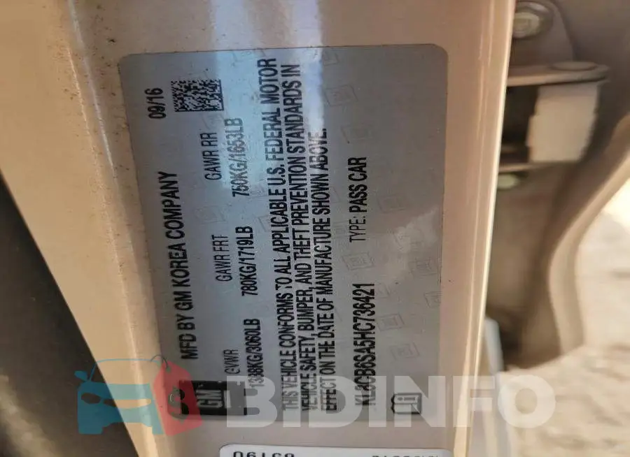 KL8CB6SA5HC736421 Photo# 13