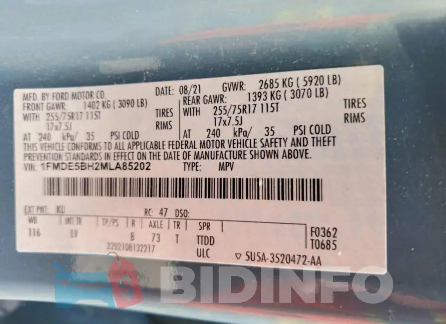 1FMDE5BH2MLA85202 Photo# 13