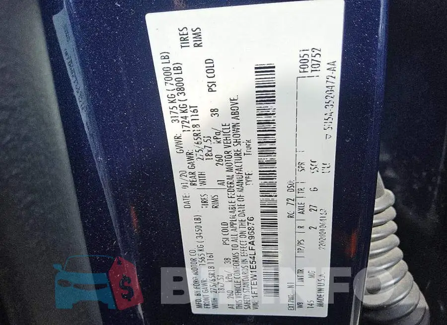1FTEW1E54LFA96876 Photo# 12