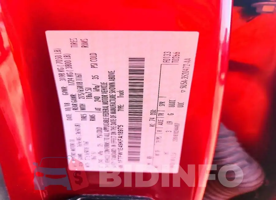 1FTFW1E49KFA18975 Photo# 12