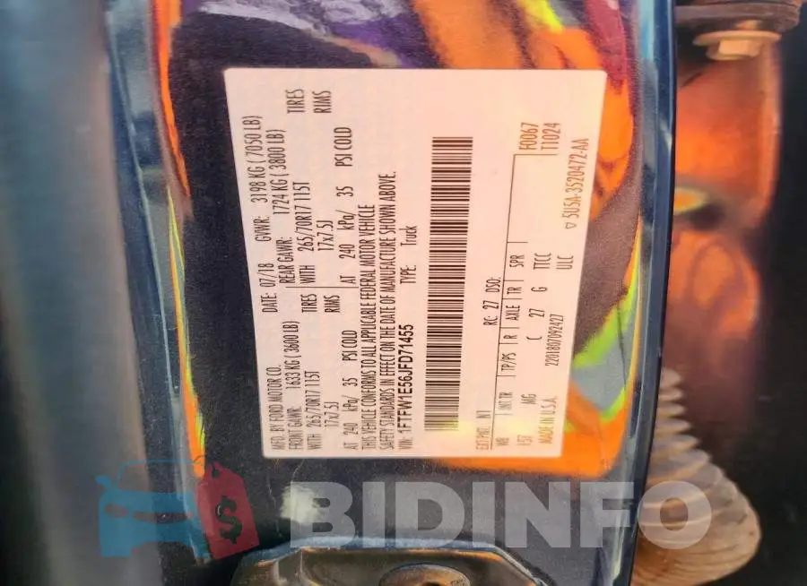 1FTFW1E56JFD71455 Photo# 12