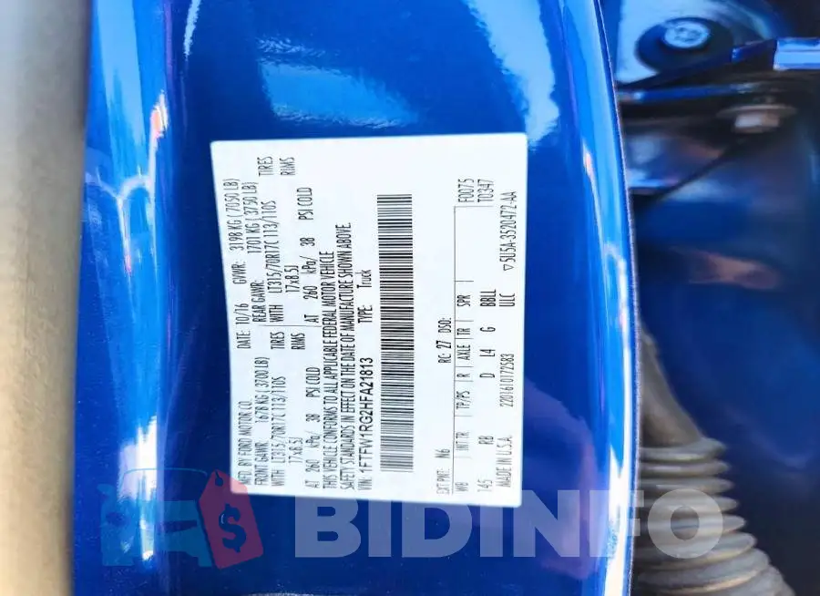 1FTFW1RG2HFA21813 Photo# 12