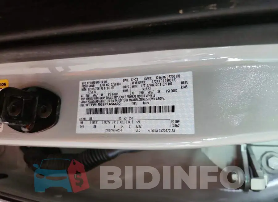 1FTFW1RG2PFA56690 Photo# 12