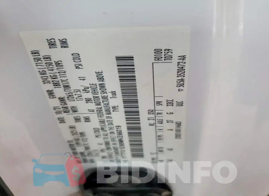 1FTFX1E88MKE66019 Photo# 13