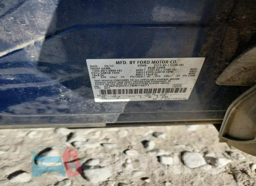 2FMPK4G91JBB14671 Photo# 12
