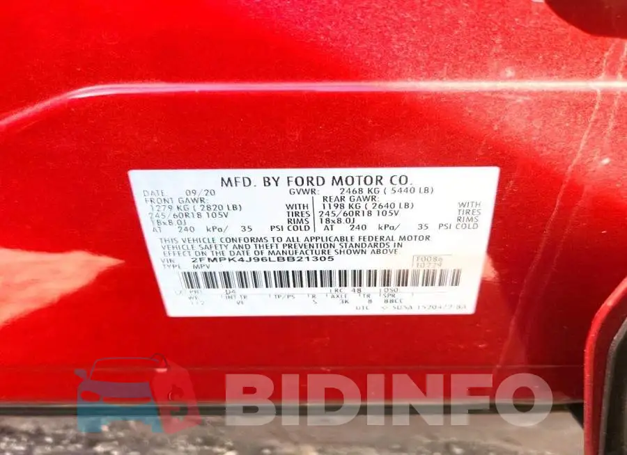 2FMPK4J96LBB21305 Photo# 13