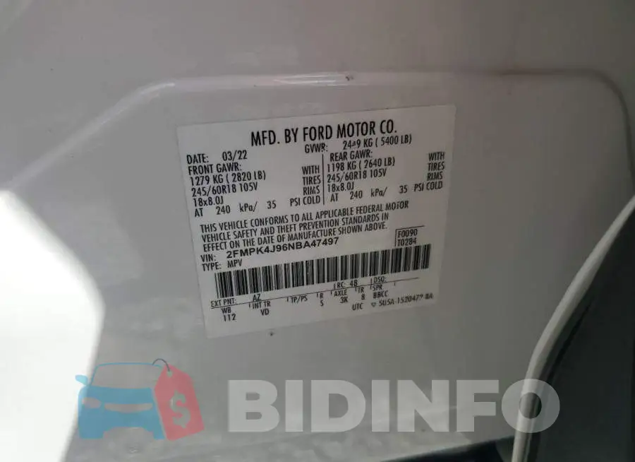 2FMPK4J96NBA47497 Photo# 13