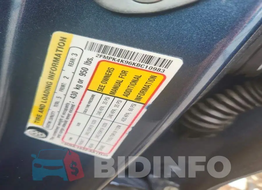 2FMPK4K96KBC10983 Photo# 13