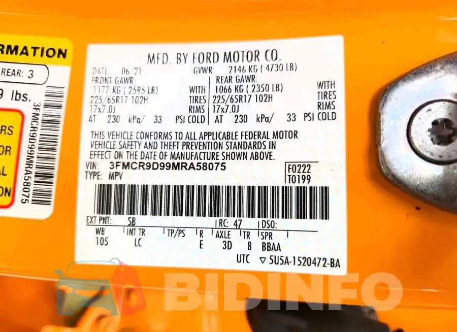 3FMCR9D99MRA58075 Photo# 13