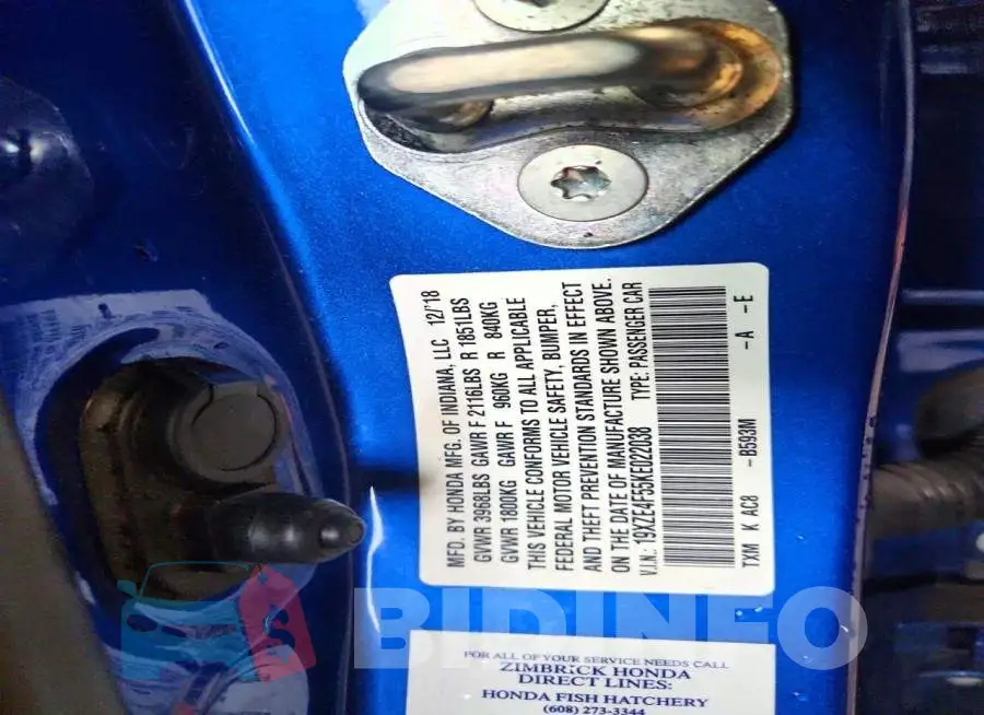 19XZE4F55KE022038 Photo# 12