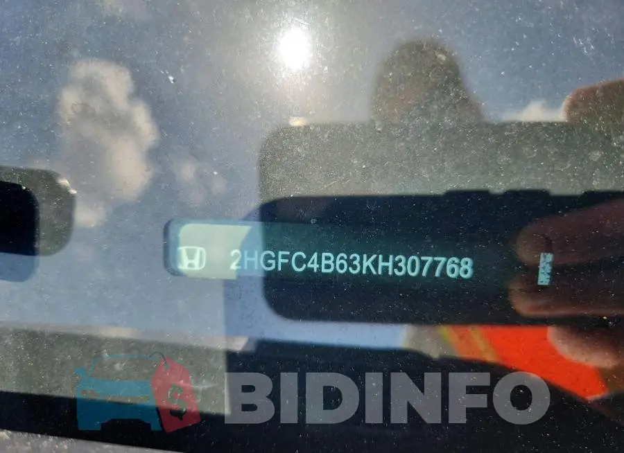 2HGFC4B63KH307768 Photo# 12