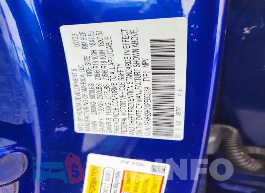 7FARS5H5XPE003289 Photo# 13
