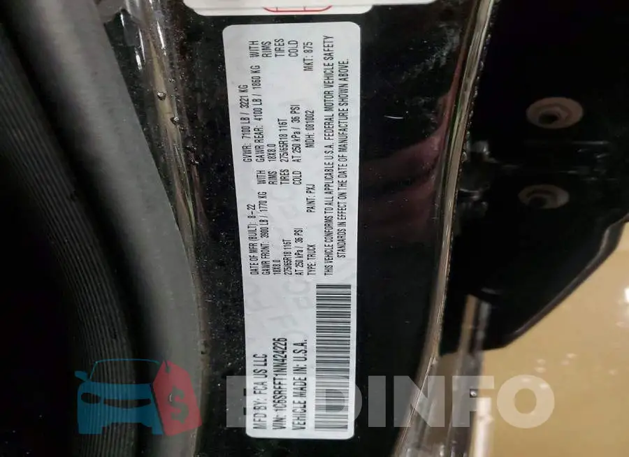 1C6SRFFT1NN424226 Photo# 13