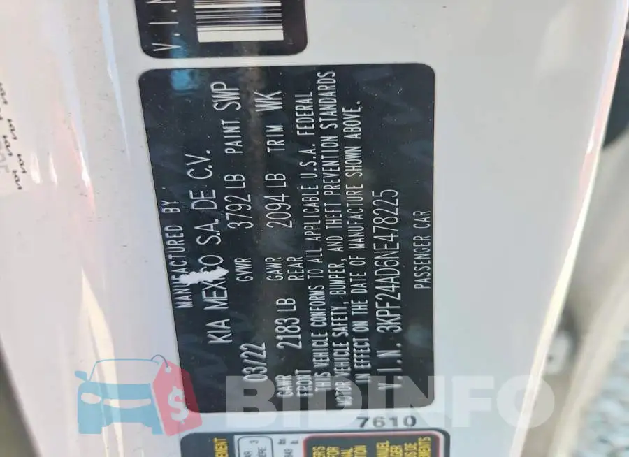 3KPF24AD6NE478225 Photo# 12