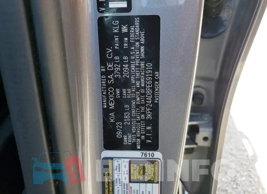 3KPF24AD8PE691910 Photo# 12