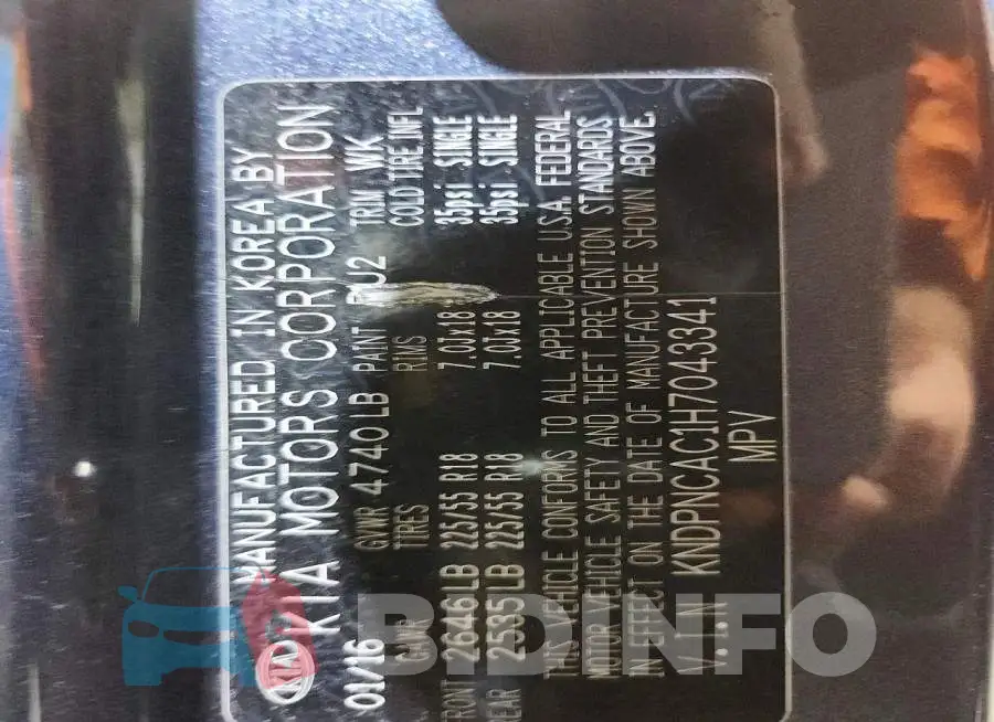 KNDPNCAC1H7043341 Photo# 14