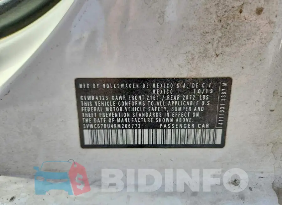 3VWC57BU4KM266772 Photo# 12