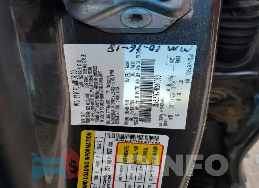 3LN6L5EC7HR663090 Photo# 12