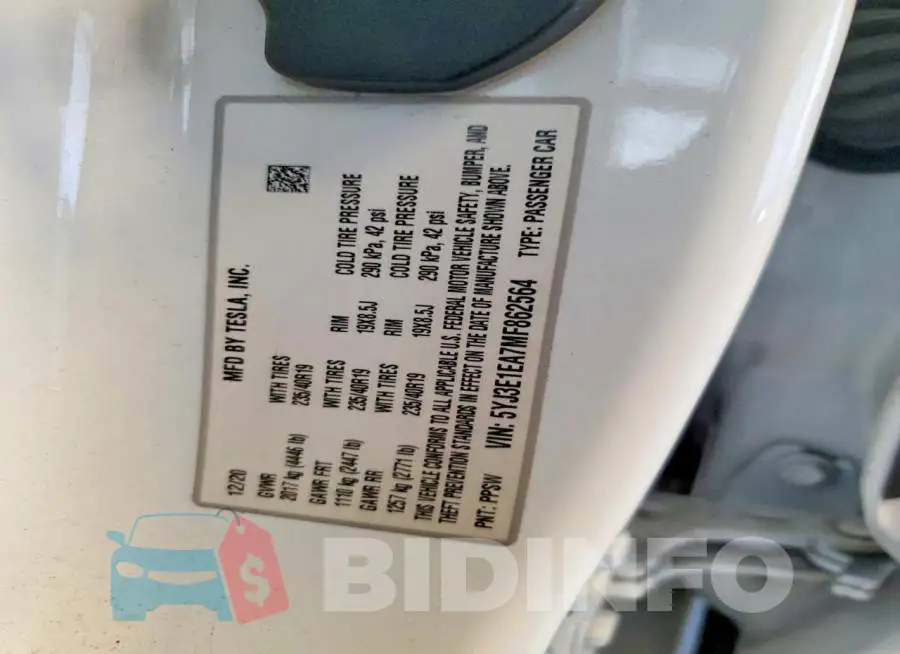 5YJ3E1EA7MF862564 Photo# 12