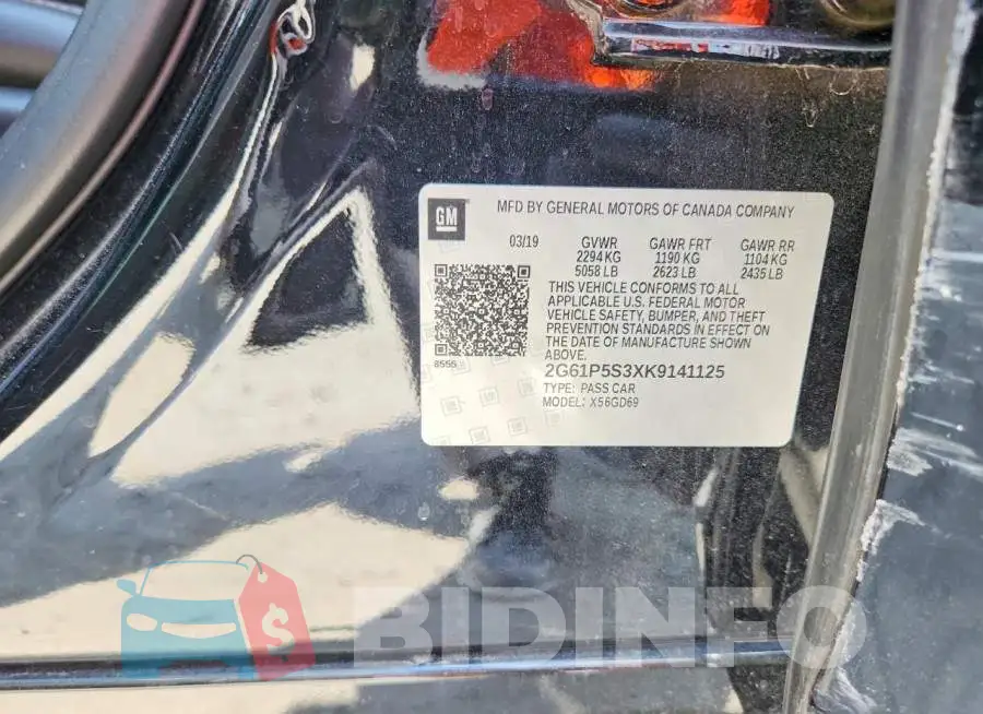 2G61P5S3XK9141125 Photo# 12