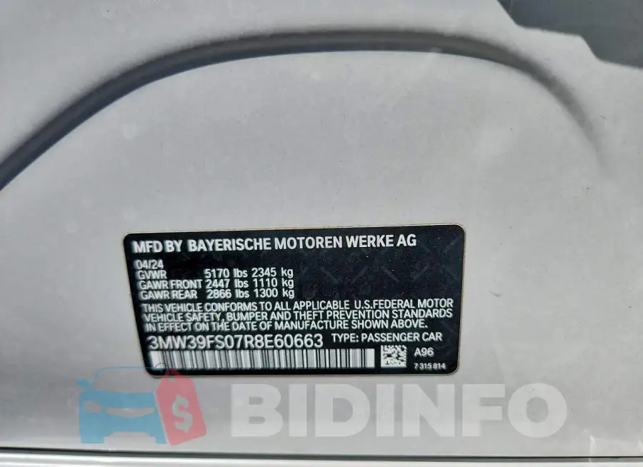 3MW39FS07R8E60663 Photo# 12
