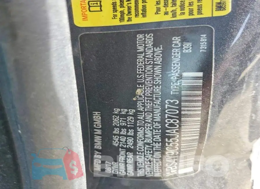 WBS4Y9C55JAC87073 Photo# 12