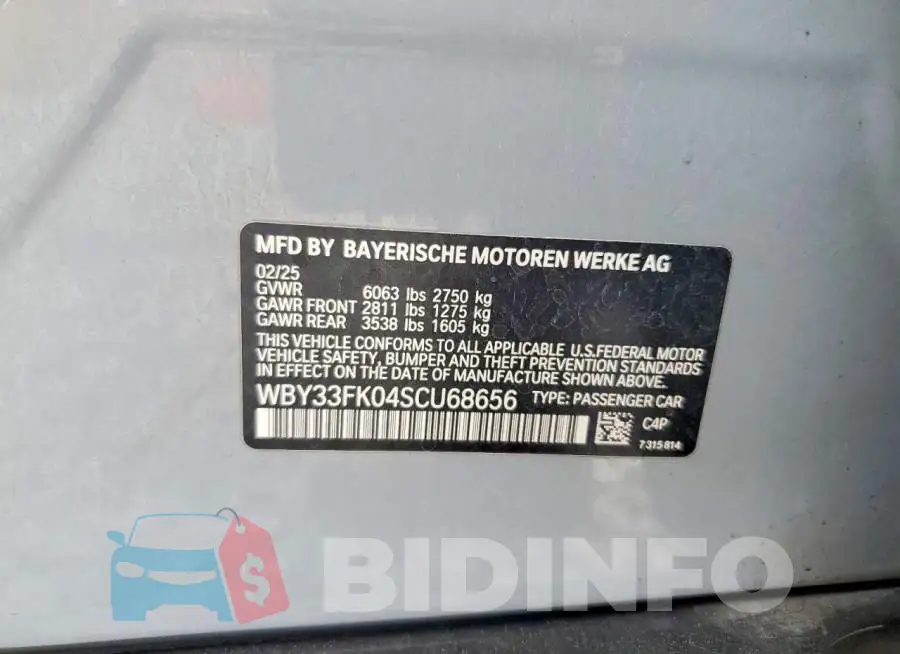 WBY33FK04SCU68656 Photo# 12
