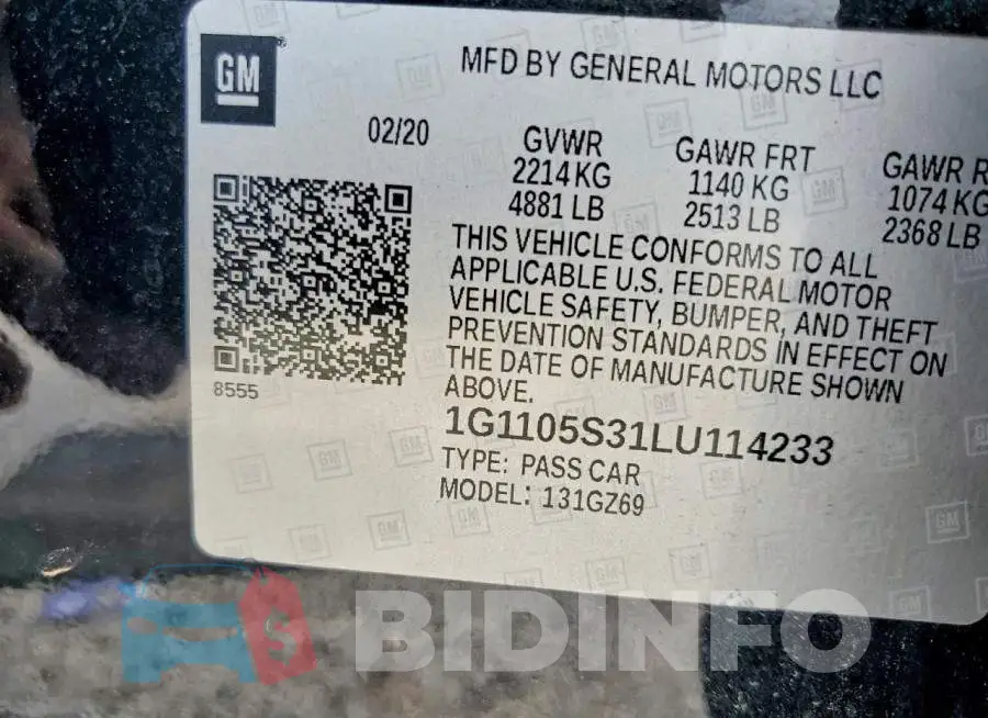 1G1105S31LU114233 Photo# 13