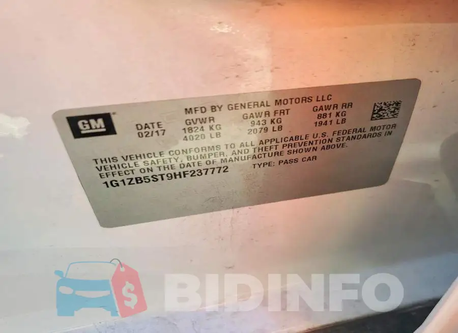 1G1ZB5ST9HF237772 Photo# 12