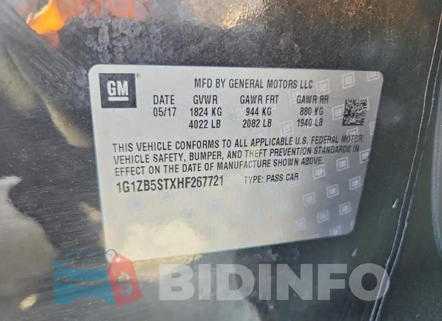1G1ZB5STXHF267721 Photo# 12