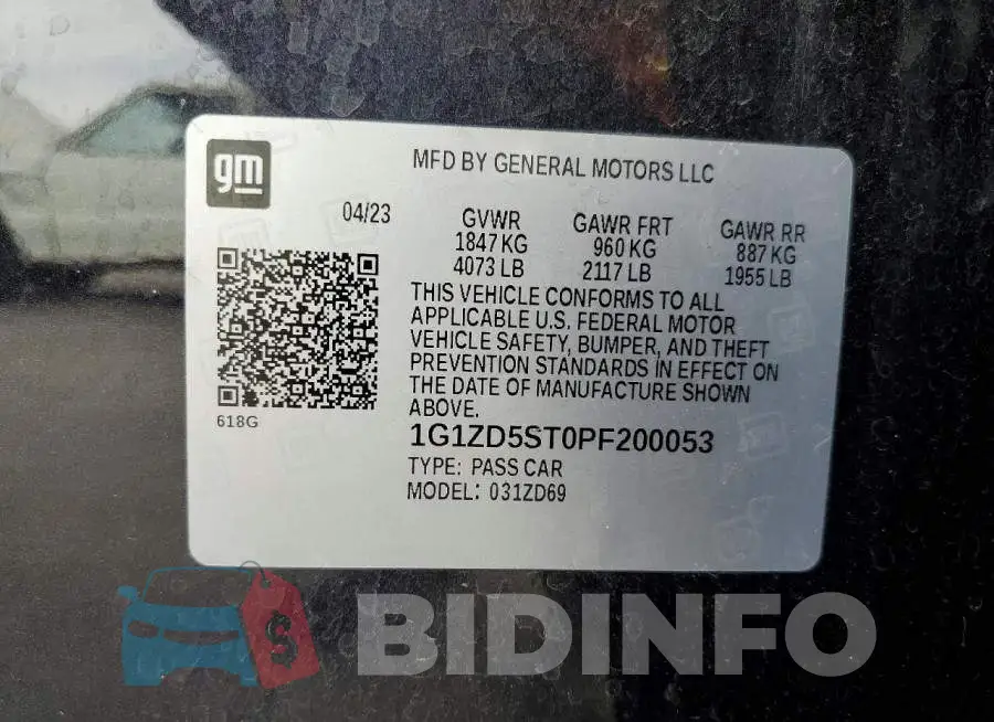 1G1ZD5ST0PF200053 Photo# 12