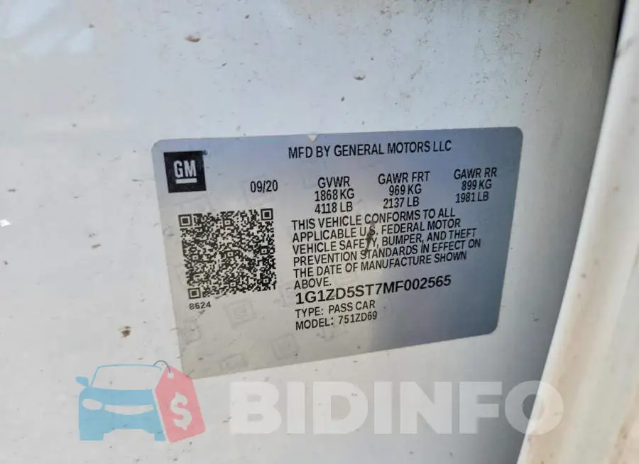 1G1ZD5ST7MF002565 Photo# 12