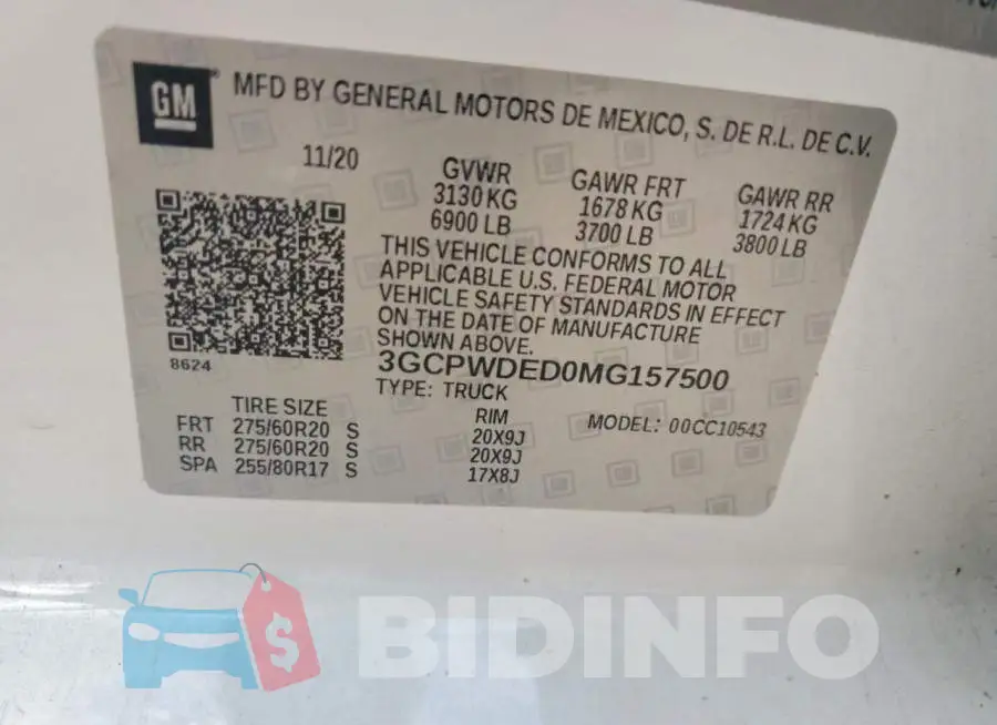 3GCPWDED0MG157500 Photo# 12