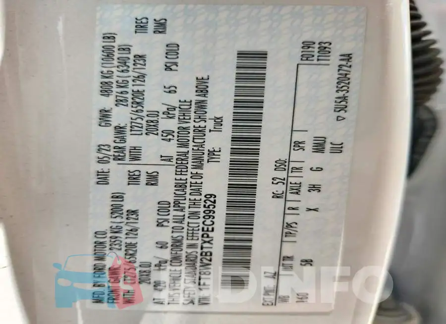 1FT8W2BTXPEC99529 Photo# 13