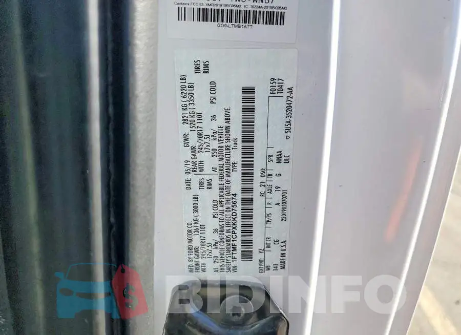 1FTMF1CPXKKD75674 Photo# 12
