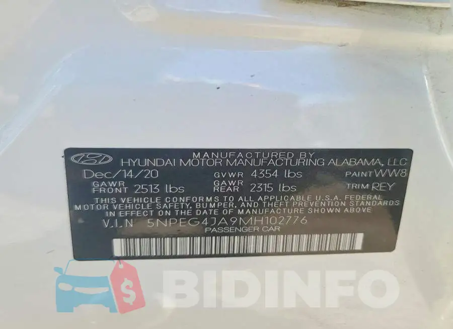 5NPEG4JA9MH102776 Photo# 12