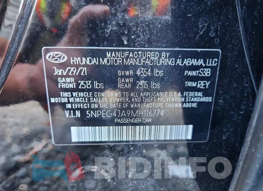 5NPEG4JA9MH116774 Photo# 13