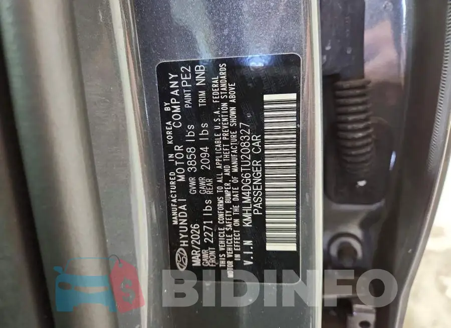KMHLM4DG6TU208327 Photo# 12