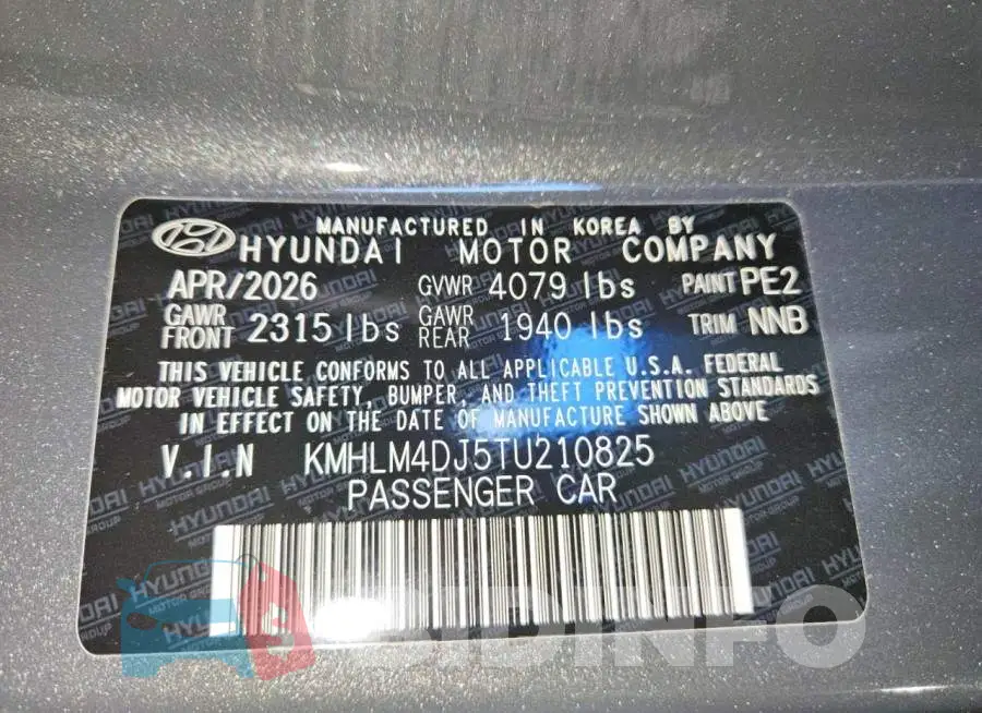 KMHLM4DJ5TU210825 Photo# 12