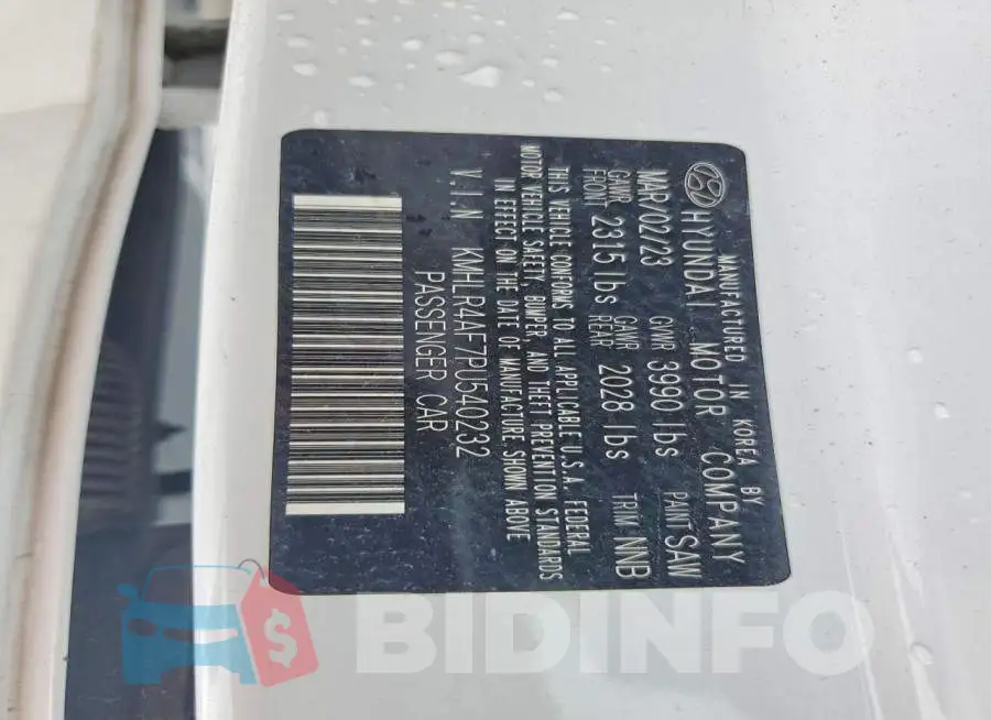 KMHLR4AF7PU540232 Photo# 12