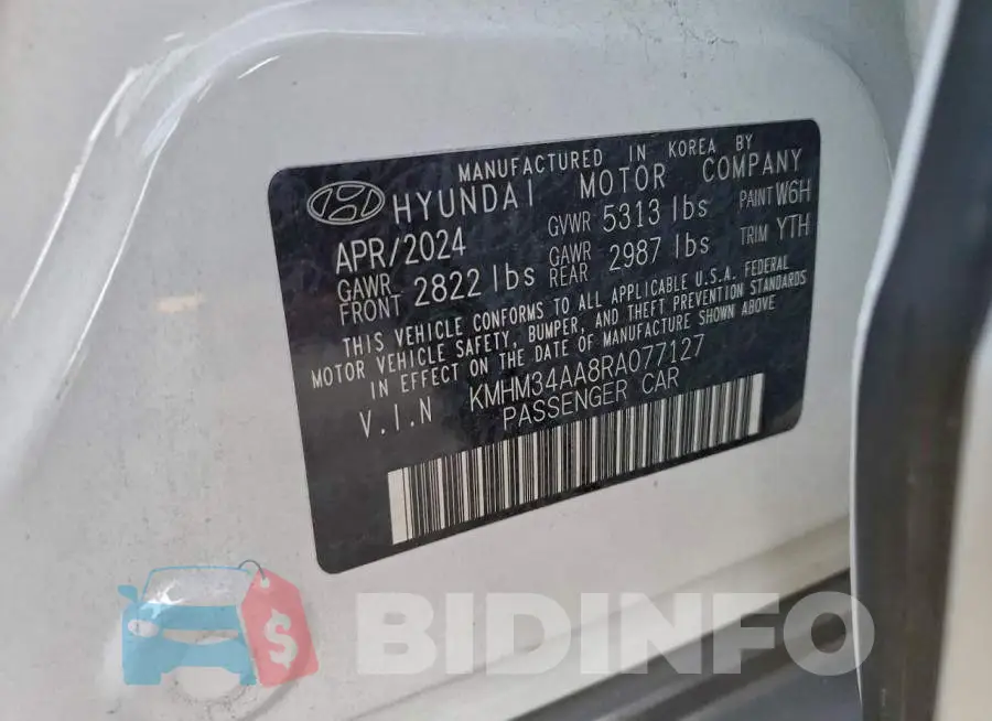 KMHM34AA8RA077127 Photo# 12