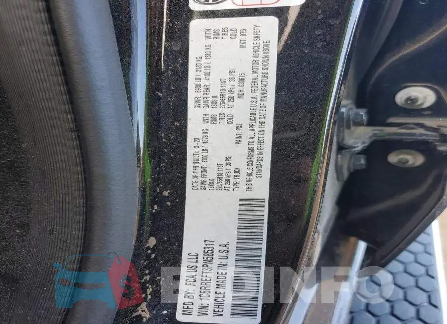 1C6RREFT3PN585317 Photo# 12